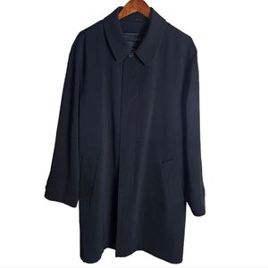 Radley Utex Black Jacket Size 44 Button Up Pockets Classic Coat *MISSING LINER*